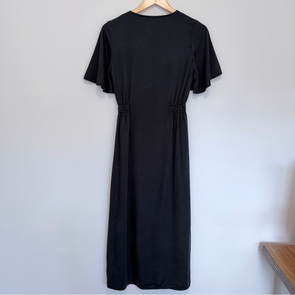 Zara Charcoal Button-Front Midi Dress - Picture 3 of 3